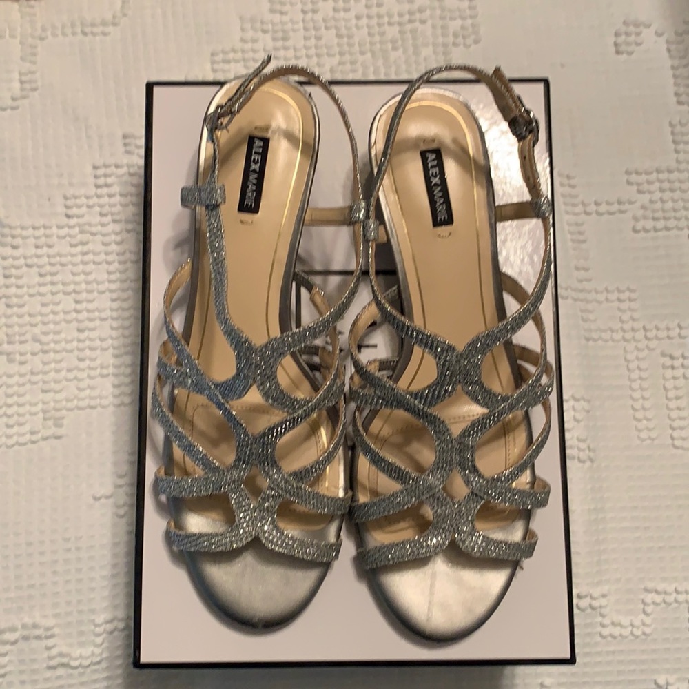 Silver Wedge Dress Shoe
